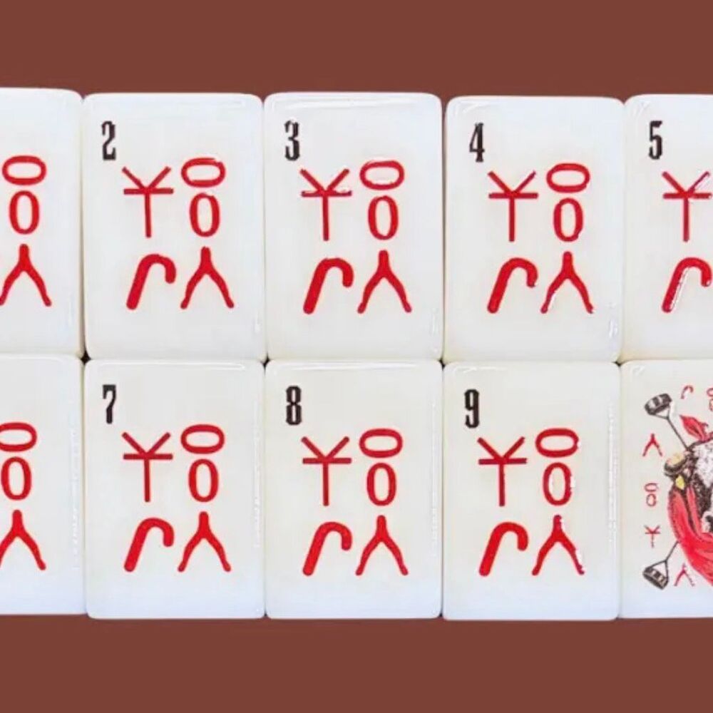 Wild & Western American Mahjong Tiles Only 160 Pc Replacement Set Cowboy Texas - Picture 11 of 13
